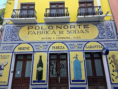 This building in Old San Juan has the original Spanish tiles from 1902