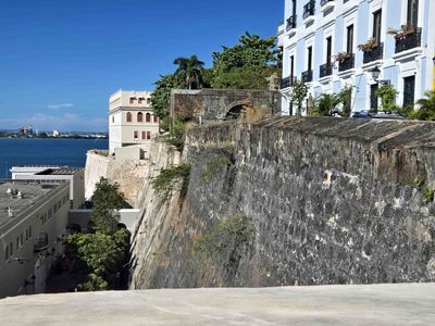 Defensive walls around San Juan, Puerto Rico began in 1634