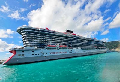 Resilient Lady docked on the Island of Tortola