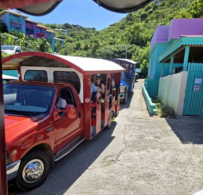 Sightseeing vehicles on Virgin Gorda, BVI