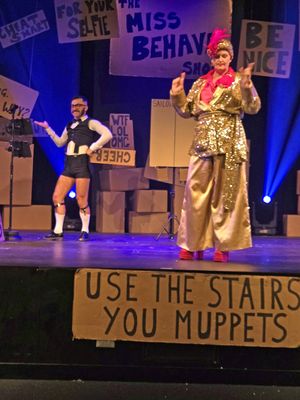 Co-hosts of 'The Miss Behave Show'