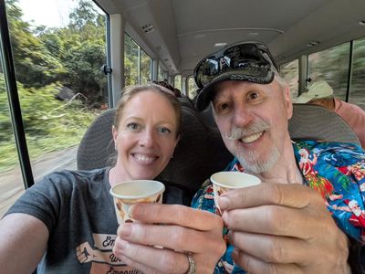 Tasting Rum Cream in St. Lucia