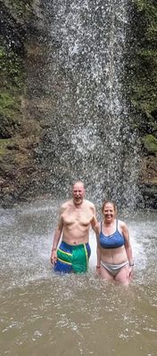 Toraille Waterfall in St. Lucia was really cold