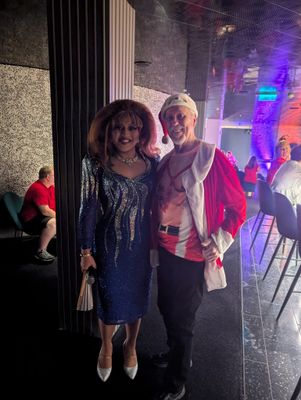 Bill with 'The Diva' after their concert on the Resilient Lady