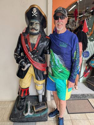 In front of a shop in St. John's, Antigua
