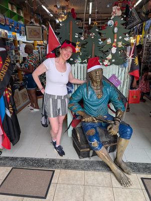 Another pirate statue in St. John's, Antigua