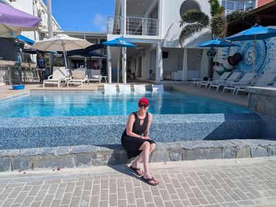 Beach Bar on the Philipsburg, St. Maarten Boardwalk