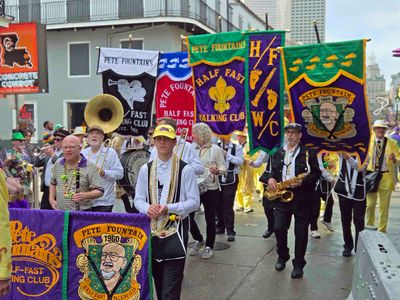 Pete Fountain's Half-fast Walking Club on Bourbon Street.jpg