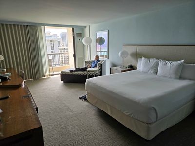 Our room at Hyatt Regency Waikiki