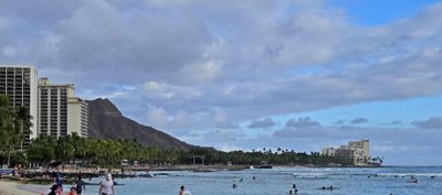 View of Diamond Head from Waikiki Beach