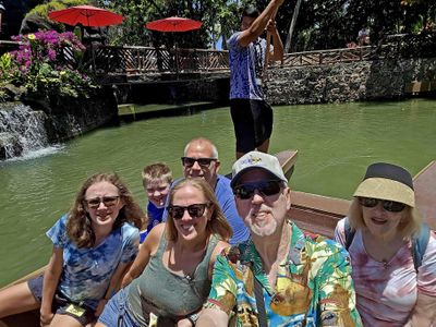 Canoe ride at Polynesian Cultural Center