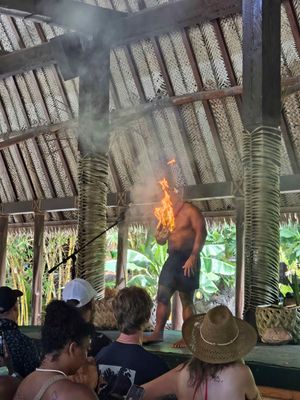 Samoan fire-making demonstration