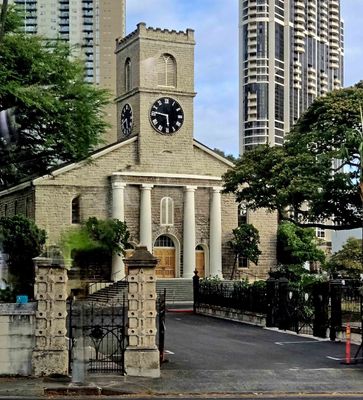 Kawaiahao Church (1836-42) in Honolulu is often called 'Hawaiʻi's Westminster Abbey'