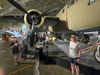 William and Gramma at the Pearl Harbor Aviation Museum