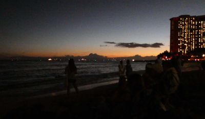 Sunset from Waikiki Beach, Hawaii