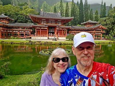 Leaving Byodo-In Temple on Oahu, Hawaii