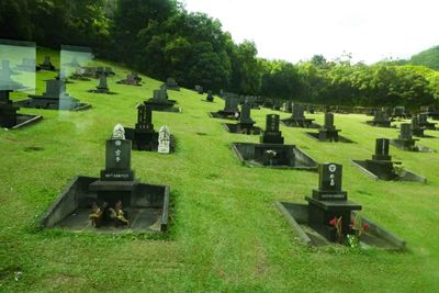 Japanese Cemetery near Byodo-In Temple on Oahu