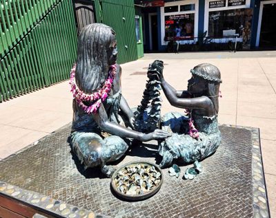 Hemolele' by sculptor Franz Herbich in the town of Paia, Maui, Hawaii