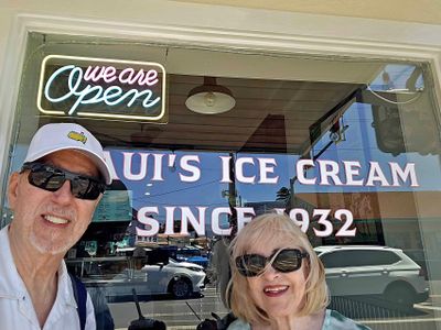 Wonderful ice cream in Paia, Maui, Hawaii