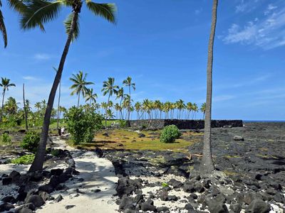 The Great Wall around Puʻuhonua o Hōnaunau is over 400 years old