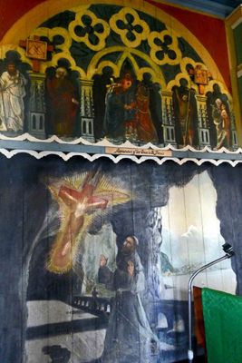 Father John painted religious scenes with no formal training in art