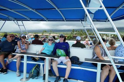 Aboard the Body Glove Catamaran