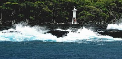 The Napo'opo'o Lighthouse on Kealakekua Bay, Kona, Hawaii