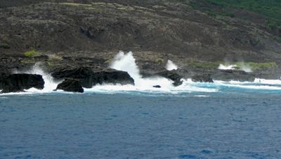 Mother Nature's water show on the Kona coast 