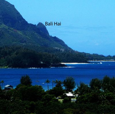Bali Hai (of South Pacific fame) marks beginning of the Na Pali Coast on the north shore of Kauai