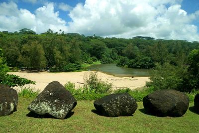 Kauapea Beach Lagoon on Kauai