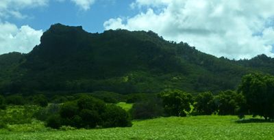 Sleeping Giant, also known as Nounou Mountain, is a prominent landmark on Kauai's east side