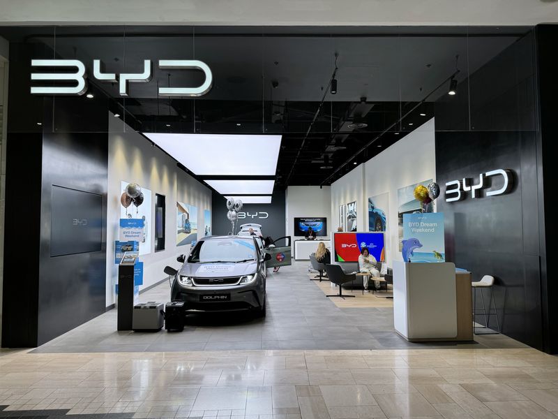 BYD Dolphin at BYD West London