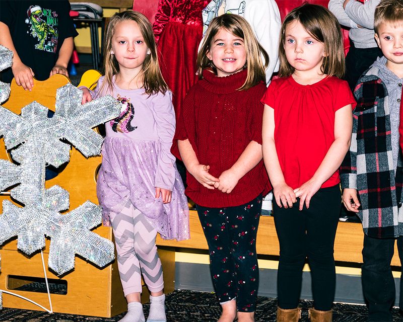 I got lucky and managed to get in to photograph the daycare Christmas program.