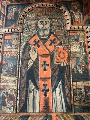 Wall paintings at St Nicholas Church in Budesti Josani