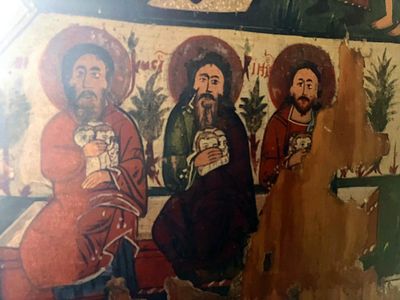 Wall paintings at St Nicholas Church in Budesti Josani