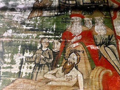 Wall paintings at Saint Parascheva Church, Poienile Izei
