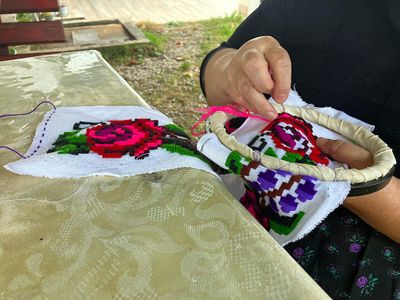 Hand made embroidery