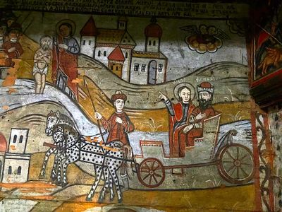 Wall Paintings of Hill Church in Ieud