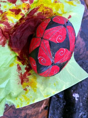 Traditional Craft of Egg Painting, demonstration