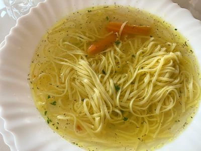 Chicken Soup with Homemade Pasta