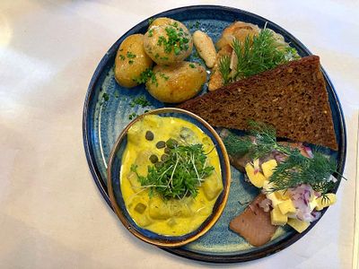 Dish from three kinds of herring