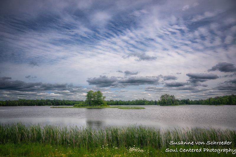 Chippewa Flowage on a cloudy day