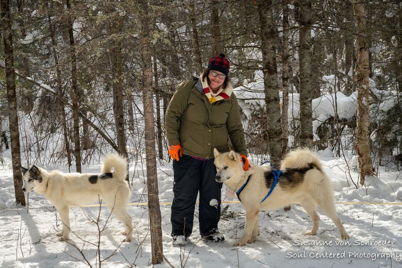 CeCe with our dogs