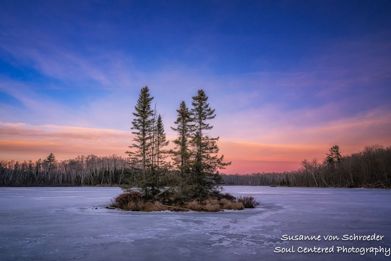 Sunset colors, Audie Lake 1