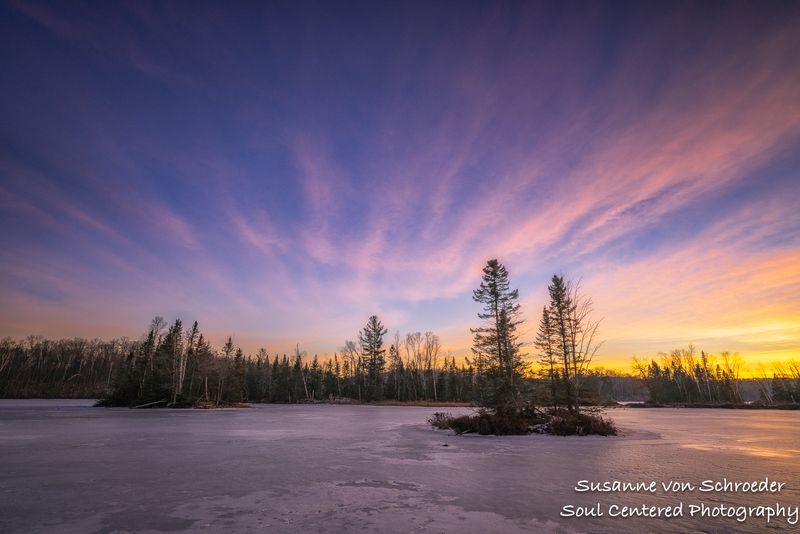 Sunset colors, Audie Lake 2