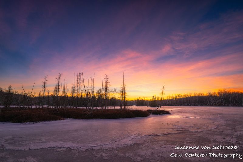 Sunset colors, Audie Lake 3