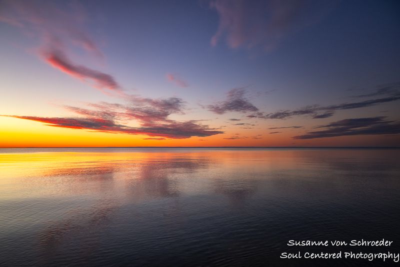 Lake Superior sunset colors, Herbster, WI 