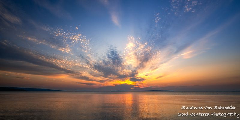 Colors of sunrise, Lake Superior 1