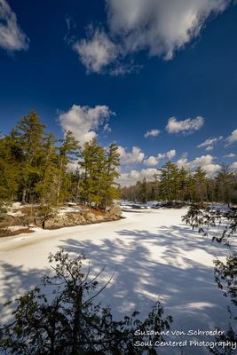 Flambeau River, early spring, shadows 2