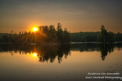 Solstice sunset, Audie Lake 1